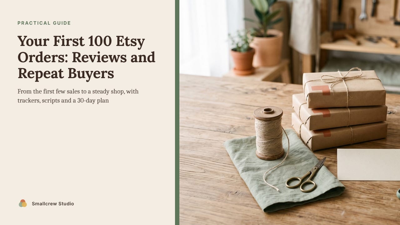 Cover of Your First 100 Etsy Orders: Reviews and Repeat Buyers