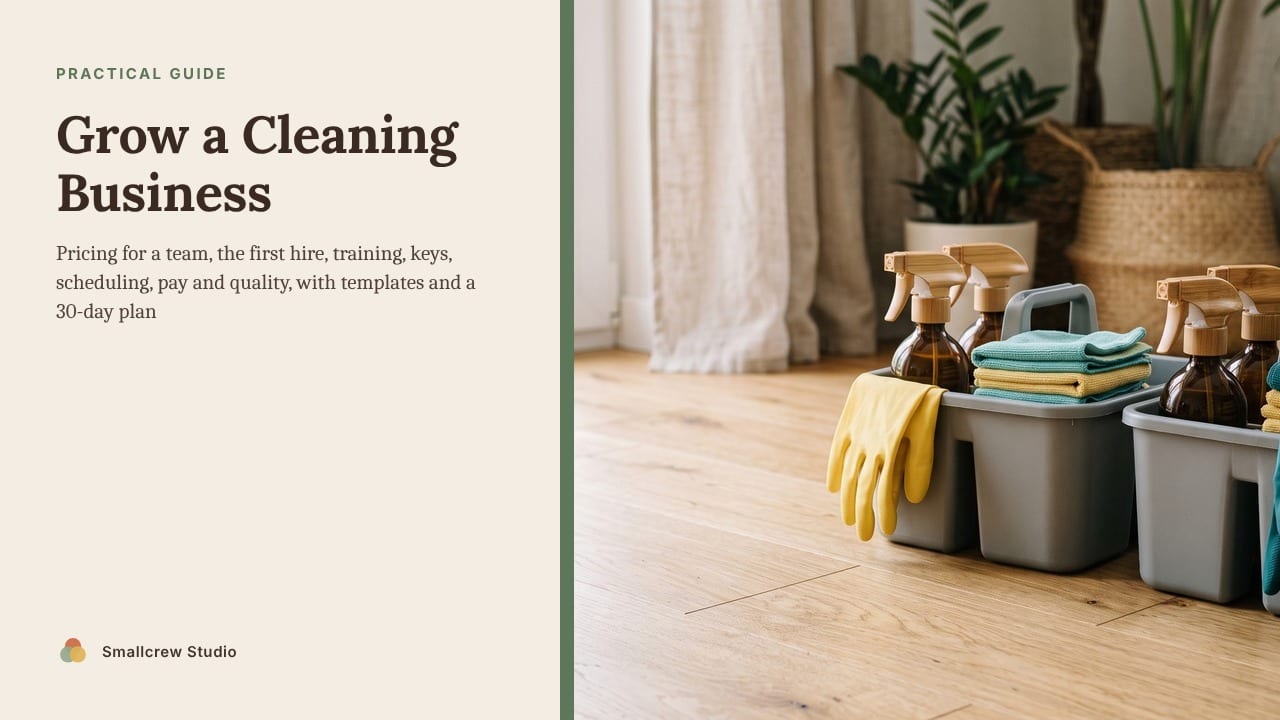 Cover of Grow a Cleaning Business: From Solo Cleaner to a Small Team